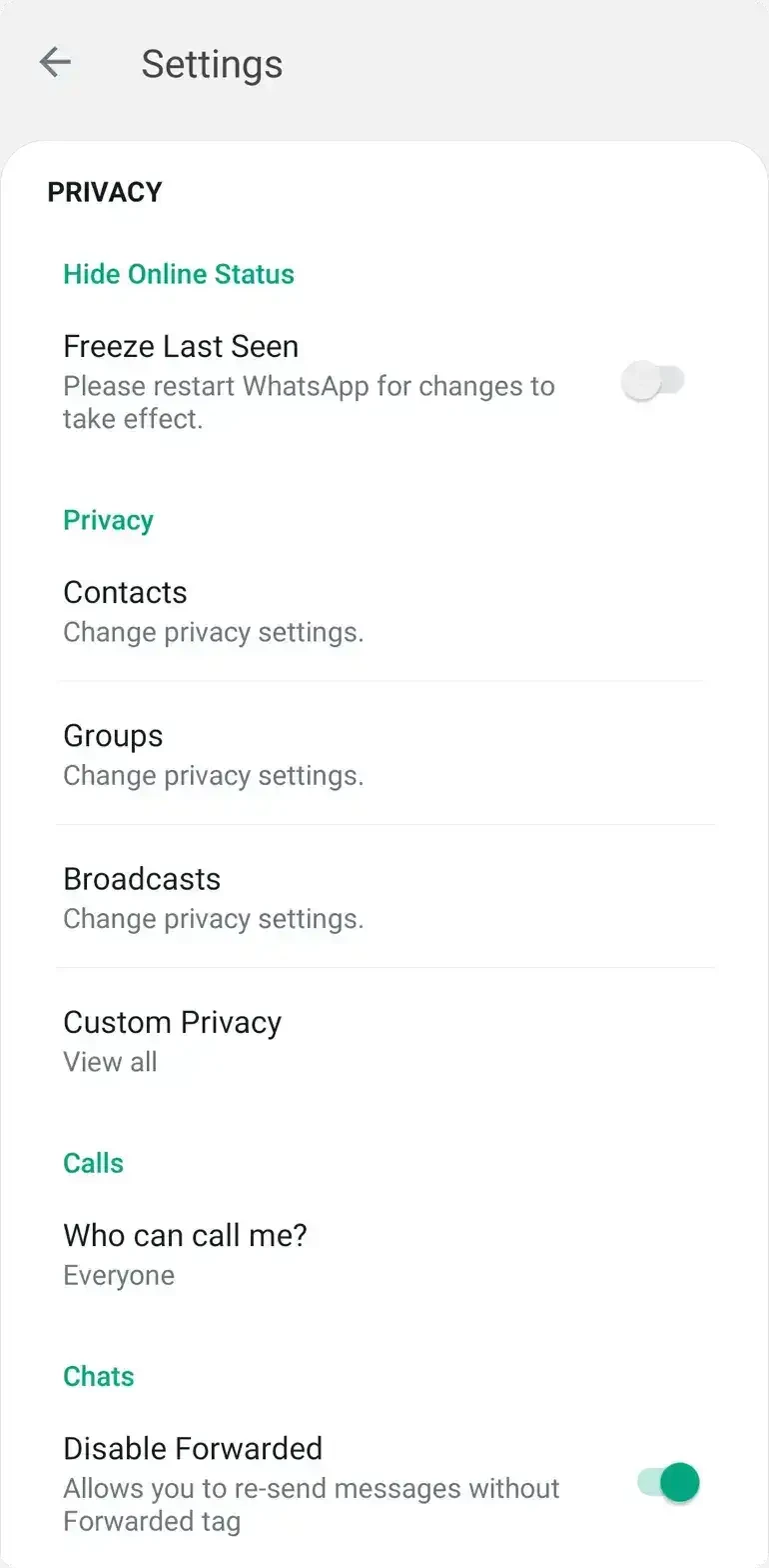 GBWhatsApp — لقطة شاشة 7
